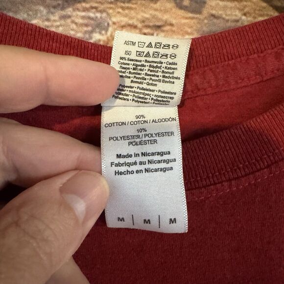 Chicago The Windy City Medium T-Shirt Red EST 1837 Chi Town Short Sleeve Tee - Picture 4 of 7